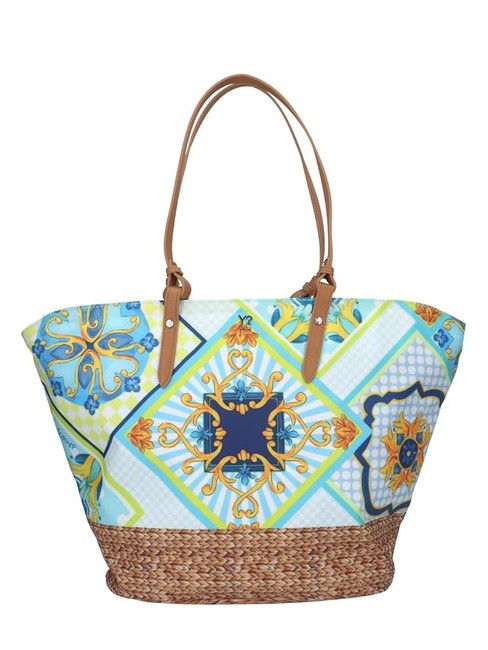 YNOT SICILY Large beach shopping bag blue - Women’s Bags