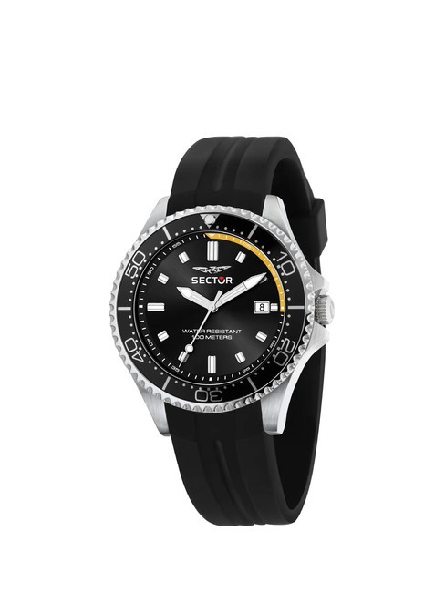 SECTOR 230  Time and date clock Black - Watches