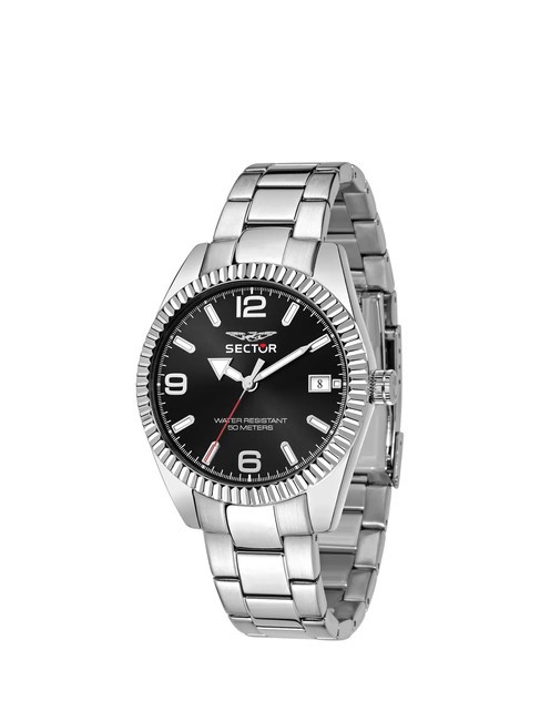 SECTOR 240  Time and date clock Black - Watches