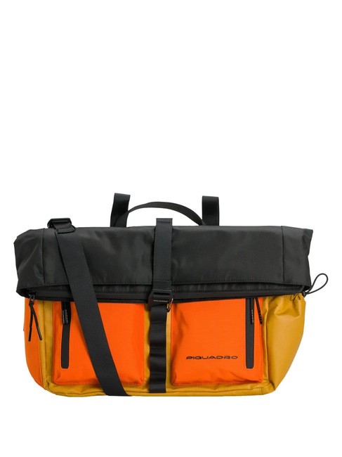 PIQUADRO SPIKE Fabric bike messenger Yellow - Work Briefcases
