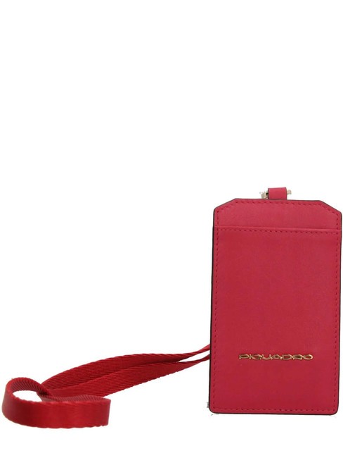 PIQUADRO CIRCLE  Leather shoulder badge holder red 7 - Tablet holder& Organizer