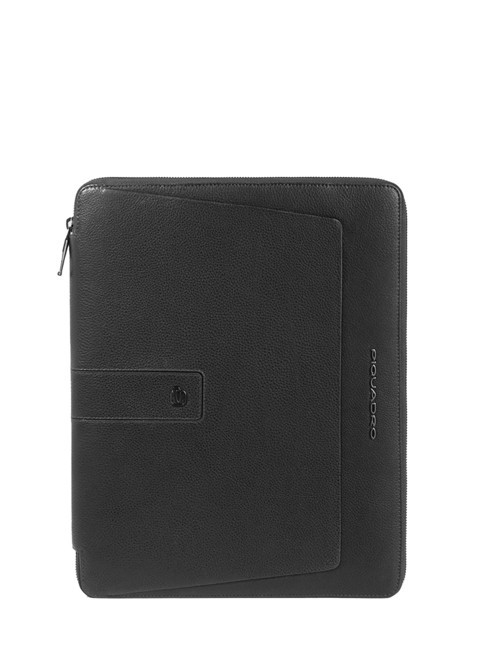 PIQUADRO CARL Leather clipboard Black - Tablet holder& Organizer