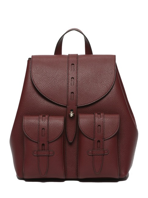 FURLA GARDENIA Keria Print Leather Backpack Red currant - Women’s Bags