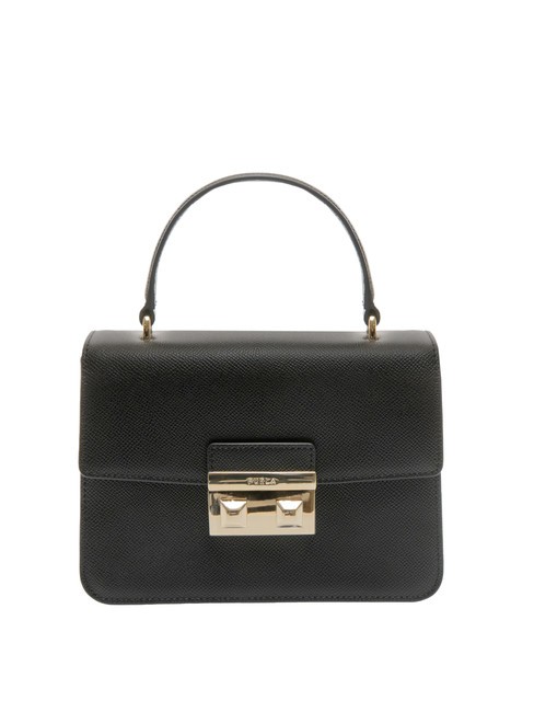 FURLA BELLA Small leather bag st andromeda Black - Women’s Bags