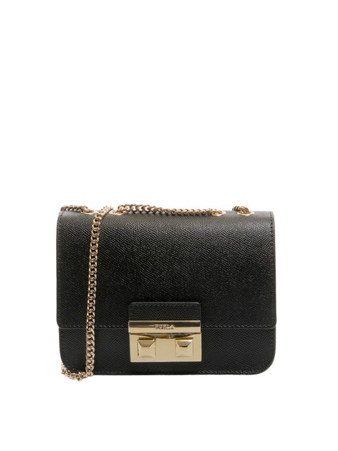 FURLA BELLA  Mini shoulder bag, in leather Black - Women’s Bags
