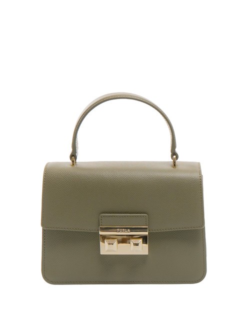 FURLA BELLA Small leather bag st andromeda sage - Women’s Bags
