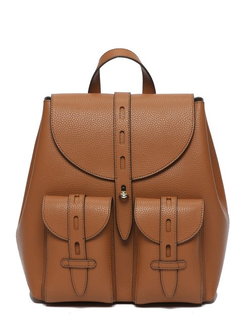 FURLA GARDENIA Keria Print Leather Backpack brandy - Women’s Bags