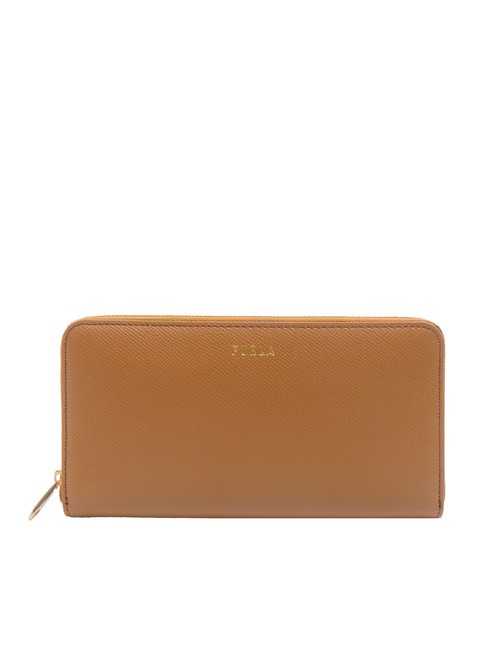 FURLA GARDENIA Large leather zip around wallet brandy - Women’s Wallets