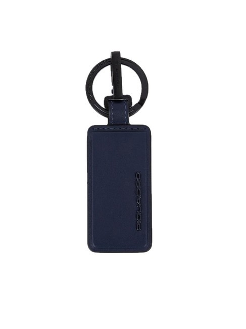PIQUADRO TIGER Leather charm keychain blue - Key holders