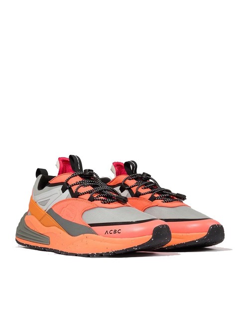 PIQUADRO CORNER 2.0 SPECIALE 2 Sneakers in recycled fabric orange2 - Men’s shoes