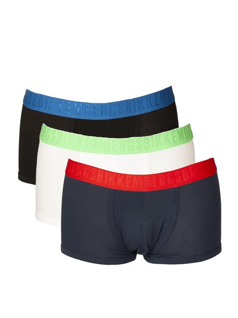 BIKKEMBERGS FASHION BICOLOR Set of 3 boxers white navy black - Men's briefs