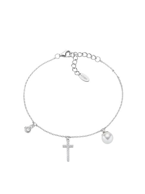 AMEN PREGA E AMA LUXURY Silver bracelet rhodium - Bracelets