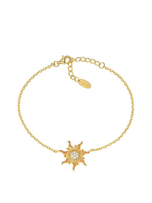 AMEN SOLE Silver bracelet with zirconia gold - Bracelets