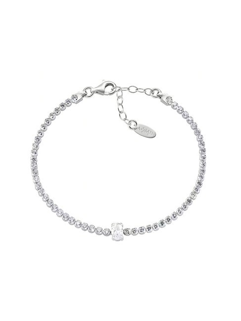 AMEN TENNIS Bracelet with white zirconia rhodium - Bracelets