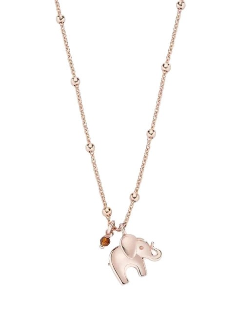 AMEN ANIMALIER Silver necklace with elephant rose - Necklaces