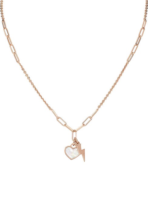 AMEN LE MADREPERLE Silver necklace with pendant rose - Necklaces