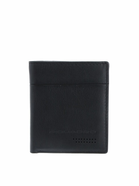 PIQUADRO URBAN  Vertical leather wallet Black - Men’s Wallets