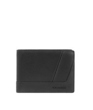 PIQUADRO CARL Leather wallet with coin purse Black - Men&rsquo;s Wallets - 1