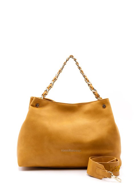 ROCCOBAROCCO ADELE Handbag with shoulder strap ocra yellow - Women’s Bags