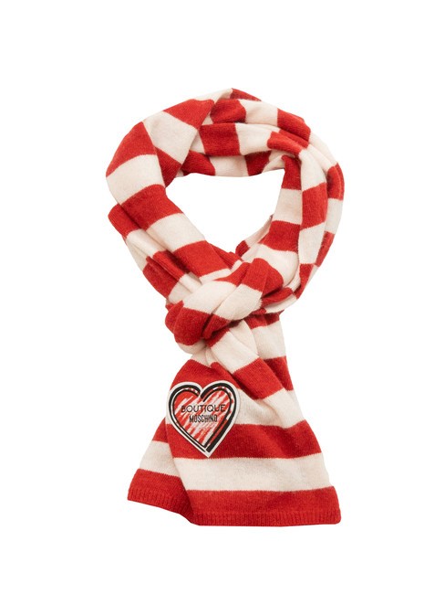 MOSCHINO BOUTIQUE STRIPES Scarf white/red - Scarves