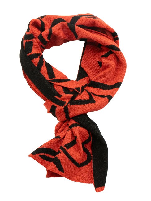 MOSCHINO HEARTS LUREX Scarf red/black - Scarves