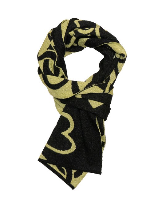 MOSCHINO HEARTS LUREX Scarf black/green - Scarves