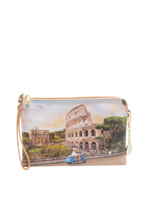 YNOT YESBAG Clutch with wristlet and shoulder strap rome scooter - Women’s Bags