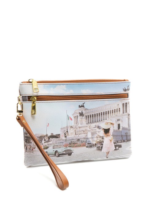 YNOT YESBAG Clutch bag with pocket vintage rome - Women’s Bags