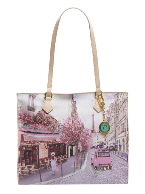 YNOT YESBAG Square shopping bag paris cafe - Women’s Bags