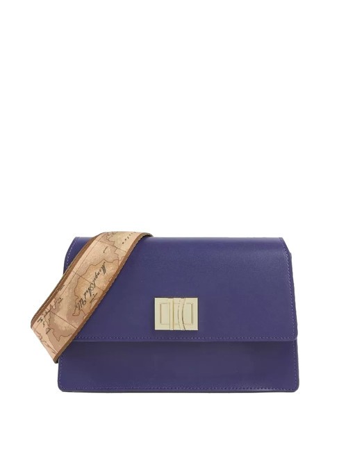 ALVIERO MARTINI PRIMA CLASSE WINTER SPIRIT Leather shoulder bag with flap indigo - Women’s Bags