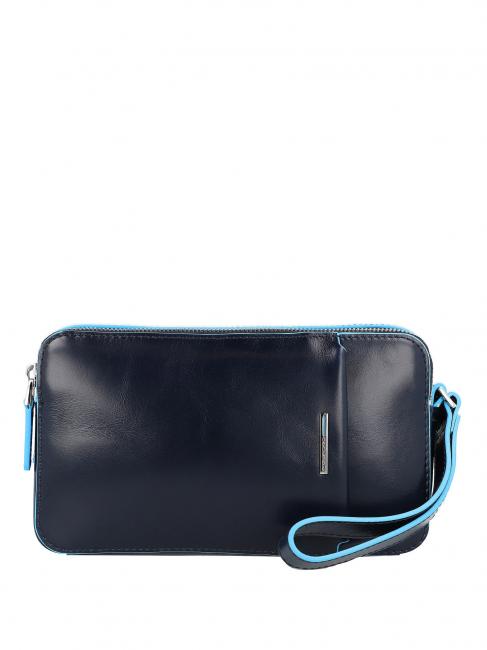 PIQUADRO BLUE SQUARE Leather clutch bag blue - Women’s Bags