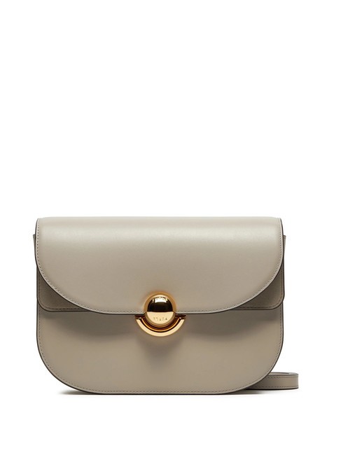 FURLA SFERA Leather bag with shoulder flap vanilla - Women’s Bags