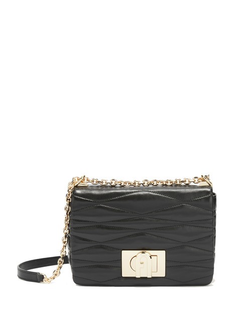 FURLA 1927 Convertible leather bag Black - Women’s Bags