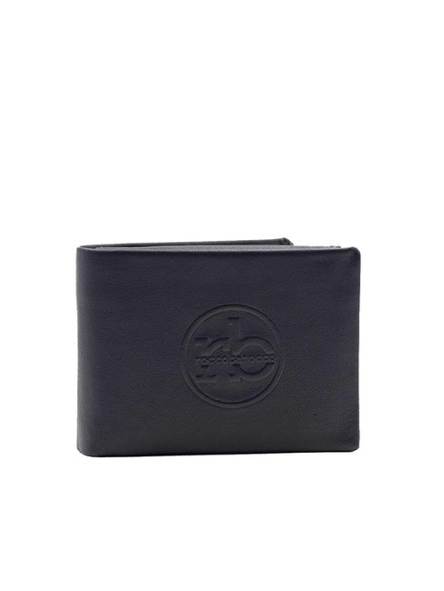 ROCCOBAROCCO ROUND Wallet with flap and coin purse blue - Men’s Wallets