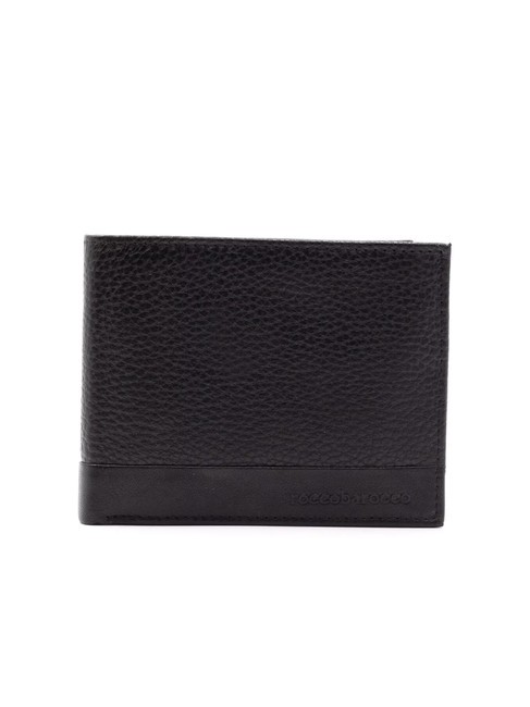 ROCCOBAROCCO ROBERT Leather wallet with flap black - Men’s Wallets