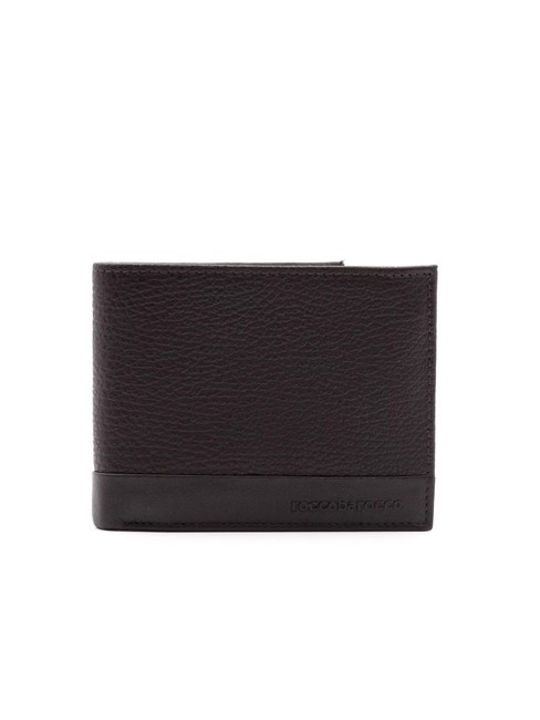 ROCCOBAROCCO ROBERT Leather wallet with flap dark brown - Men’s Wallets