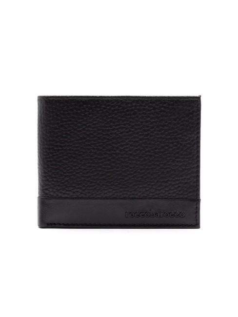 ROCCOBAROCCO ROBERT Leather Coin Purse Wallet black - Men’s Wallets