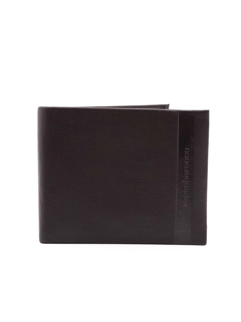 ROCCOBAROCCO STRIPE Leather Coin Purse Wallet dark brown - Men’s Wallets