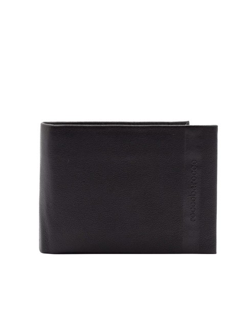 ROCCOBAROCCO STRIPE Leather wallet with flap black - Men’s Wallets