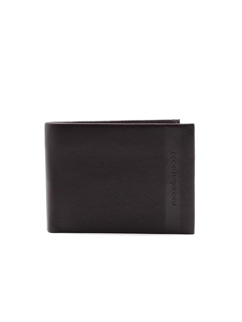 ROCCOBAROCCO STRIPE Flap wallet and coin purse dark brown - Men’s Wallets