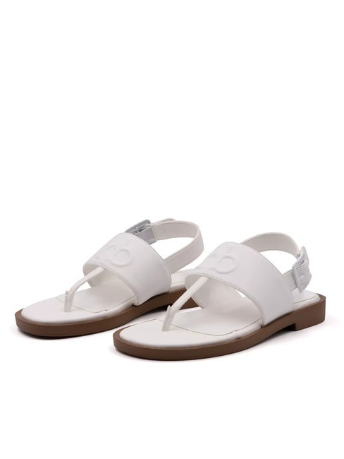 ROCCOBAROCCO RB Slingback flip flop sandal white - Women’s shoes