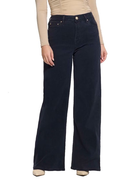 GUESS BELLFLOWER Velvet trousers blue suit - Women's Pants
