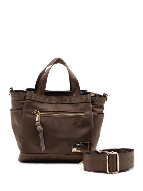 ROCCOBAROCCO GLORIA Mini tote bag with shoulder strap dark brown - Women’s Bags