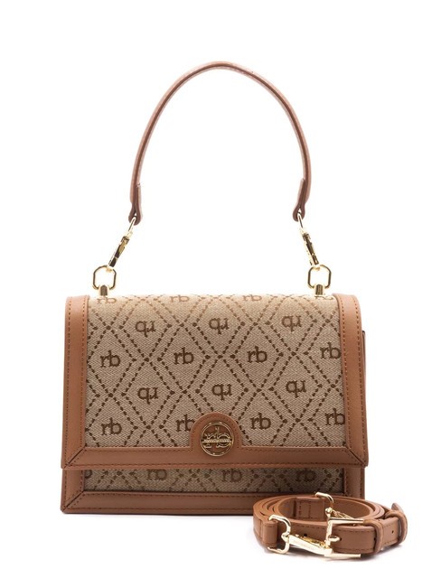 ROCCOBAROCCO FRIDA Bag with flap and shoulder strap natural - Women’s Bags