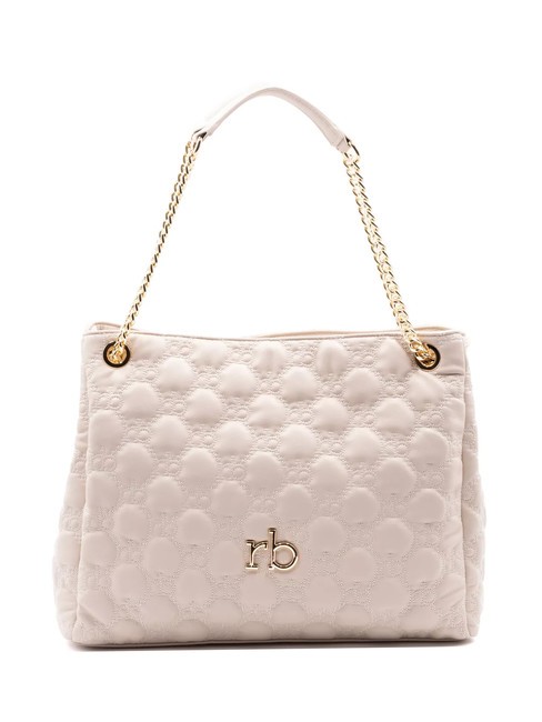 ROCCOBAROCCO TESSA Chain Handle Shoulder Bag off white - Women’s Bags