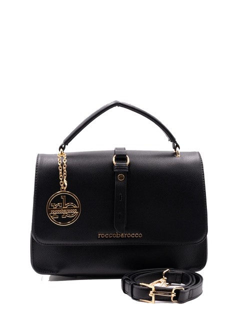 ROCCOBAROCCO GLAM Small bag with flap and shoulder strap black - Women’s Bags