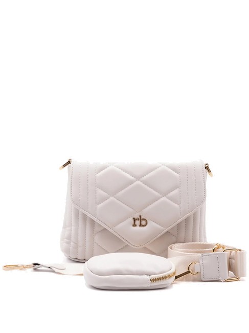 ROCCOBAROCCO GLAM Shoulder bag with pouch off white - Women’s Bags