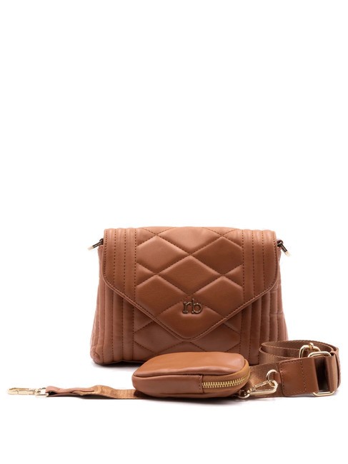 ROCCOBAROCCO GLAM Shoulder bag with pouch tan - Women’s Bags