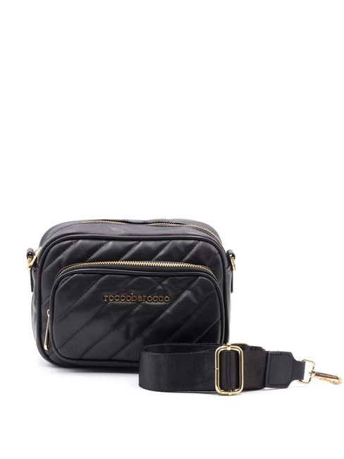 ROCCOBAROCCO GLAM Quilted camera case bag black - Women’s Bags