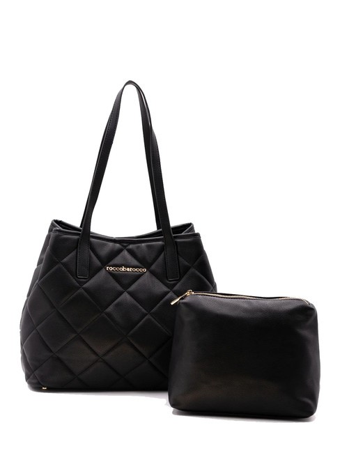 ROCCOBAROCCO GLAM Shopping bag with pouch black - Women’s Bags